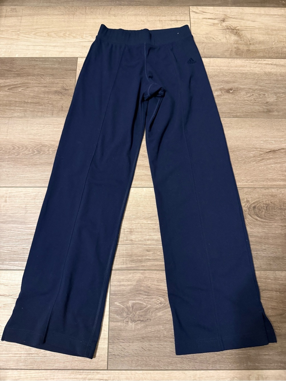 adidas Women's Navy Straight-Leg Athletic Pants